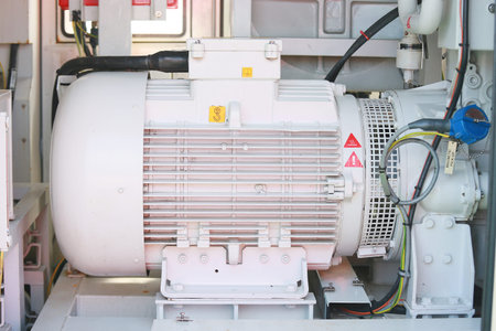 Ground wiring connector on the machine or electrical system for protect short circuit and human protection, the safety equipment of electrical system with safety standard, Earth faの写真素材