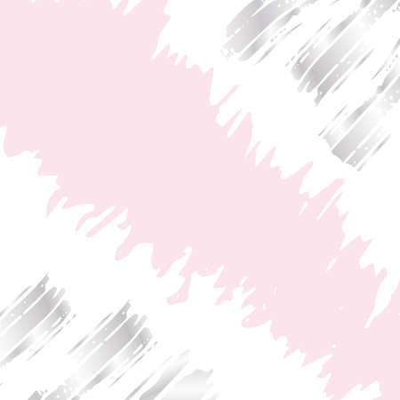 Brush strokes in pastel colors with silver gradient on a white background. Grunge elements for your design and texture banners for story and post. Template for company and invitation to eventのイラスト素材