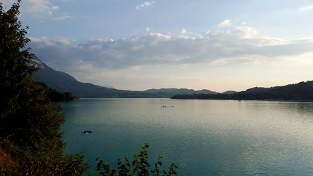 Aiguebelette Lakeの写真素材