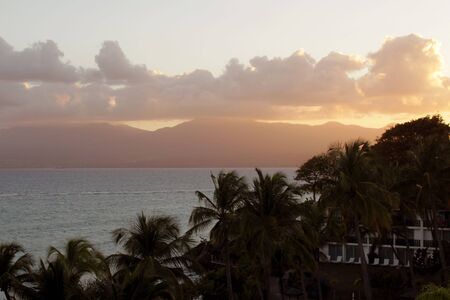Guadeloupe sunsetの写真素材