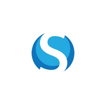 letter S icon templateのイラスト素材