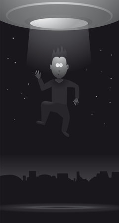 Sci-Fi Alien Abductionのイラスト素材
