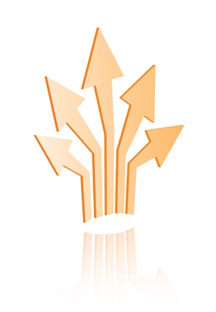 Shiny Icons: Arrows Spreadingのイラスト素材