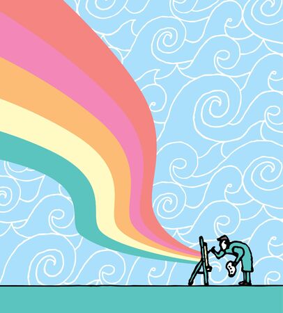 Artist paintingのイラスト素材