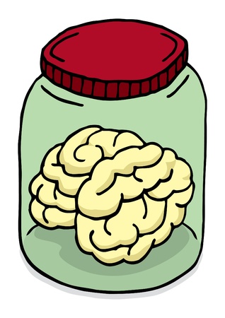 Brain in a jarのイラスト素材