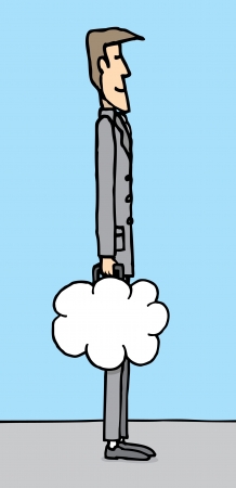 Business in the cloudのイラスト素材