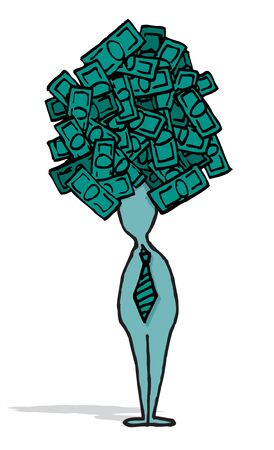 Businessman ambitious idea   Business money conceptのイラスト素材
