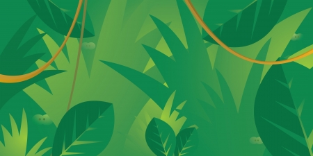 Eyes hiding in the jungleのイラスト素材