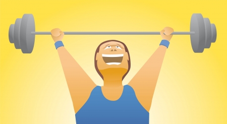 Weightlifter strength / Body buildingのイラスト素材