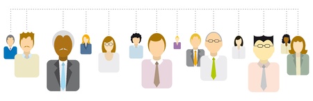 People Network / Social Business Connectionsのイラスト素材