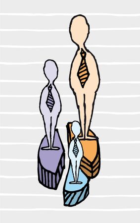 Business pie chart   Market share competitionのイラスト素材