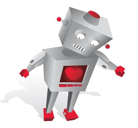 Robot with feelings / Sensible technologyのイラスト素材