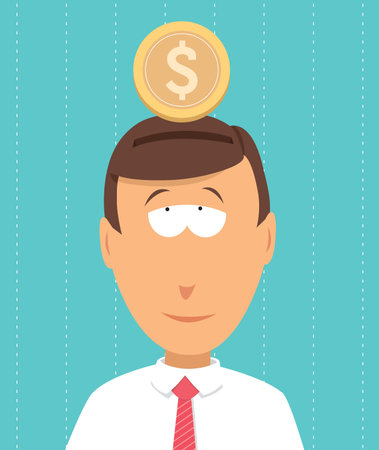 Saving money / Budget watchingのイラスト素材