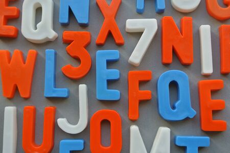 Scrambled letters together in a colorful background
の写真素材
