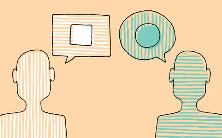 People discussing different opinions