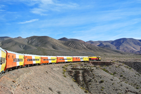 Travel image of a train in northern Argentinaのeditorial素材