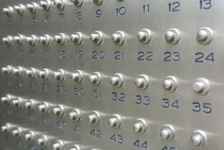 Lots of numbered metal ring bells
