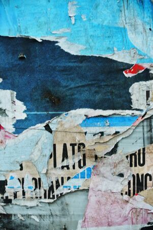 Photograph of urban random collage background or typography textureの写真素材