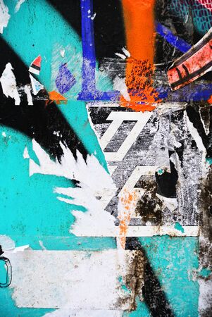 Photograph of urban random collage background or paper textureの写真素材