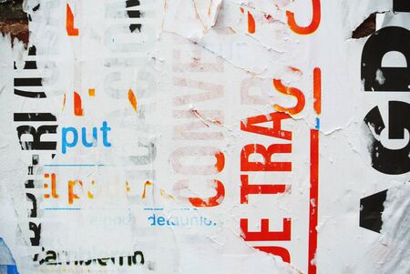 Photograph of urban collage background or typography paper textureの写真素材