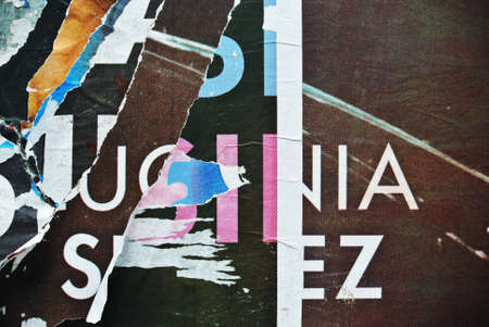 Photograph of urban collage background or typography paper textureの写真素材