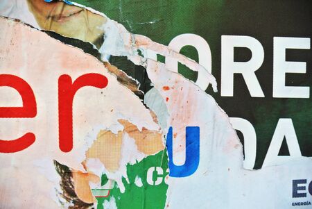 Photograph of urban collage background or typography paper textureの写真素材