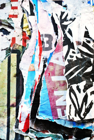 Photo of urban collage background or typography paper textureの写真素材