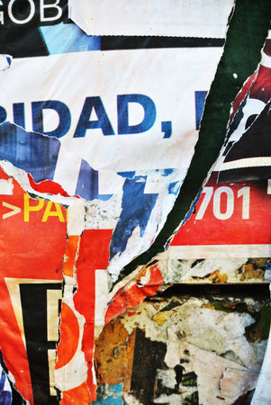 Photo of urban collage background or typography paper texture