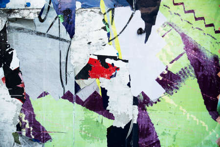 Photograph of urban collage background or paint textureの写真素材