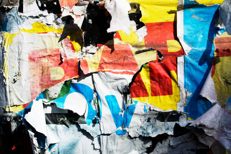 Photo of urban collage background or typography texture