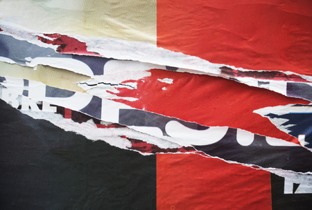 Photo of urban collage background or typography textureの写真素材