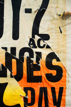 Photo of urban collage background or typography paper texture