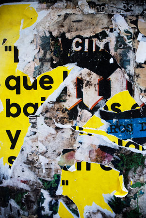Photo of urban collage background or typography paper texture