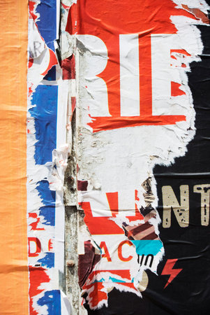 Photo of urban collage background or typography paper textureの写真素材