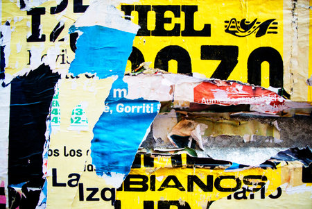 Photo of urban collage background or typography paper texture