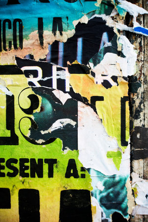 Photo of urban collage background or typography paper texture