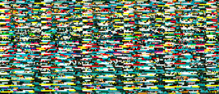 Digital capture of colorful display error or random glitch noise