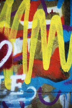 Photo of urban background or paint texture on wallの写真素材