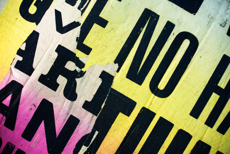 Photo of urban collage background or typography paper textureの写真素材