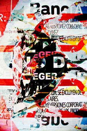 Photo of urban collage background or typography paper texture