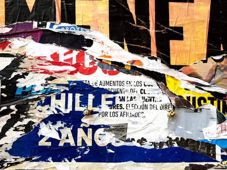 Photo of urban collage background or typography paper texture