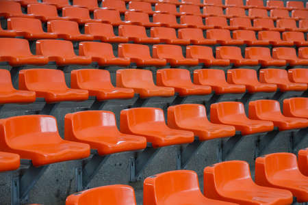 Orange Seats in the Amphitheatreの写真素材