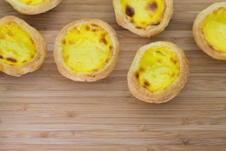 portuguese egg tartの写真素材