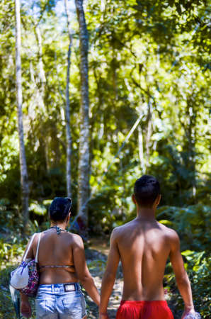 couple beach waterの写真素材