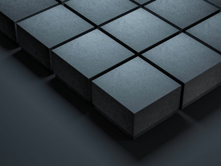 Black square Boxes Mockups for branding design