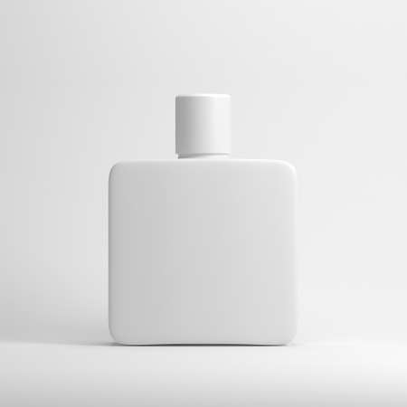 White blank fragrance parfume bottle Mockupの写真素材