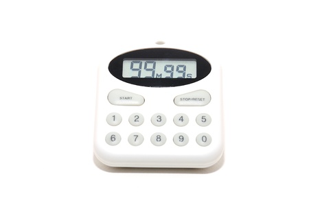 white timer at 99.99の写真素材