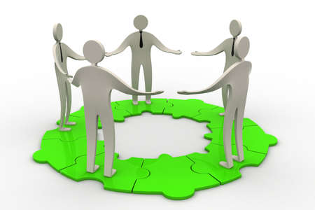 3d modelling people connectedの写真素材