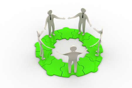 3d modelling people connectedの写真素材