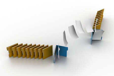 Documents moving one folder to anotherの写真素材